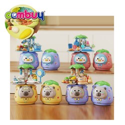 KB093481-KB093488 KB095829-KB095836 - Simulation cartoon storage box pretend play interactive kids plastic kitchen set toys